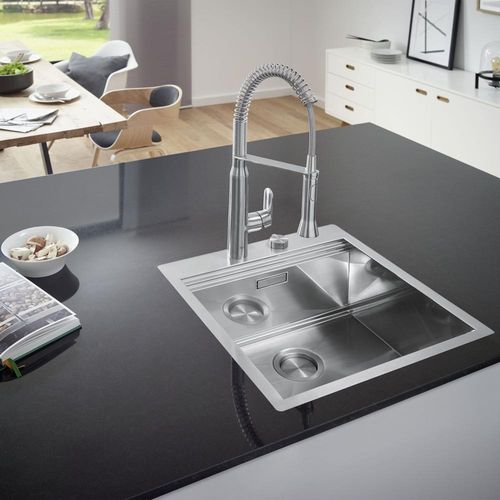 Main product image of K7 Medium Single-Handle Semi-Pro Dual Spray Kitchen Faucet 1.75 Gpm (Chrome)