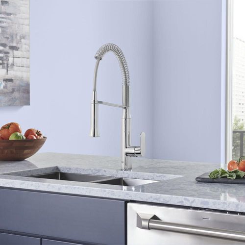 Main product image of K7 Medium Single-Handle Semi-Pro Dual Spray Kitchen Faucet 1.75 Gpm (Chrome)