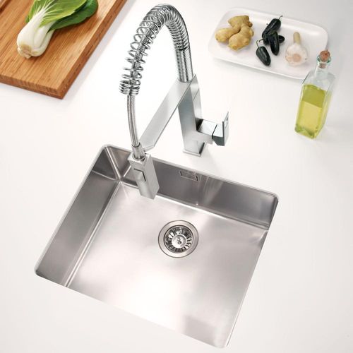 Main product image of Eurocube Single-Handle Semi-Pro Dual Spray Kitchen Faucet 1.75 Gpm (Supersteel), 31401DC0