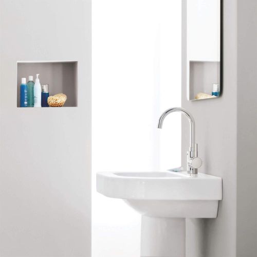 Main product image of Single Hole Single-Handle L-Size Bathroom Faucet, 1.2 Gpm (Chrome)