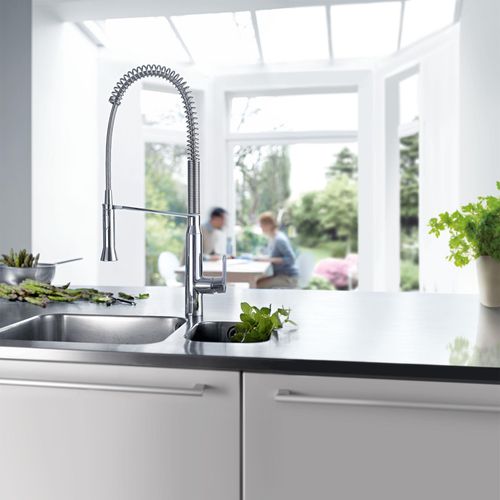 Main product image of K7 Single-Handle Semi-Pro Dual Spray Kitchen Faucet 1.75 GPM (Chrome), 32951000