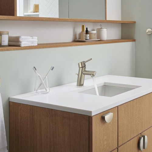 Main product image of Concetto Single Hole Single-Handle S-Size Bathroom Faucet, 1.2 Gpm (Brushed Nickel), 34270ENA