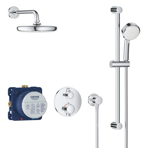 Main product image of 2-Handle Dual Function Thermostatic Shower Bundle, 34745000