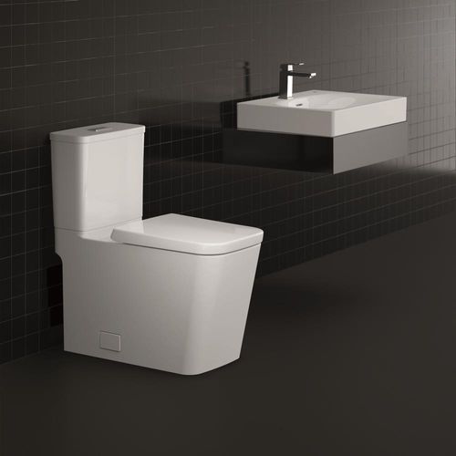 Main product image of Eurocube 1.28/1.0 Gpf Two-Piece Dual Flush Right Height Elongated Toilet w/ Seat, 39661000