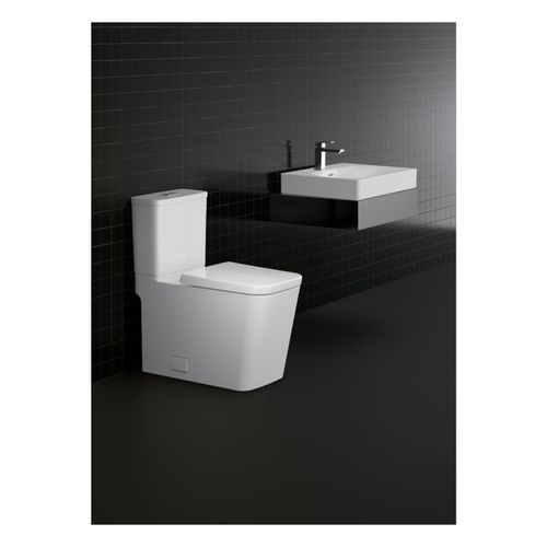 Main product image of Eurocube 1.28/1.0 Gpf Two-Piece Dual Flush Right Height Elongated Toilet w/ Seat, 39661000