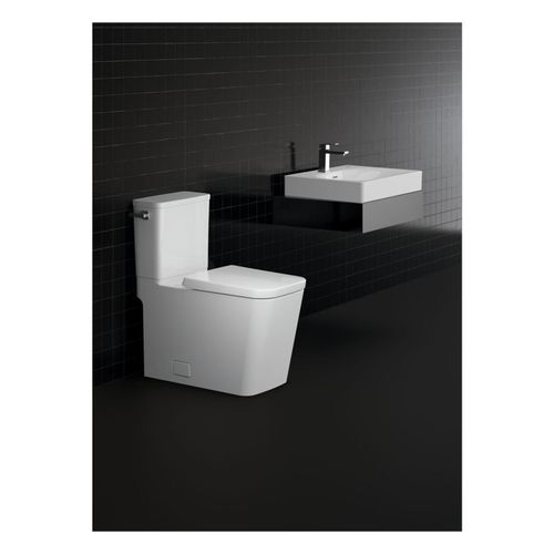 Main product image of Eurocube 1.28 Gpf Two-Piece Right Height Elongated Toilet w/ Seat, Left-Hand Trip Lever, 39662000