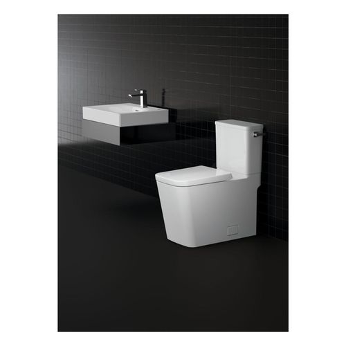 Main product image of Eurocube 1.28 Gpf Two-Piece Right Height Elongated Toilet w/ Seat, Right-Hand Trip Lever, 39663000
