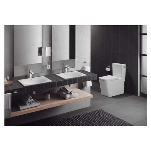 Main product image of Eurocube 1.28 Gpf Two-Piece Right Height Elongated Toilet w/ Seat, Right-Hand Trip Lever, 39663000