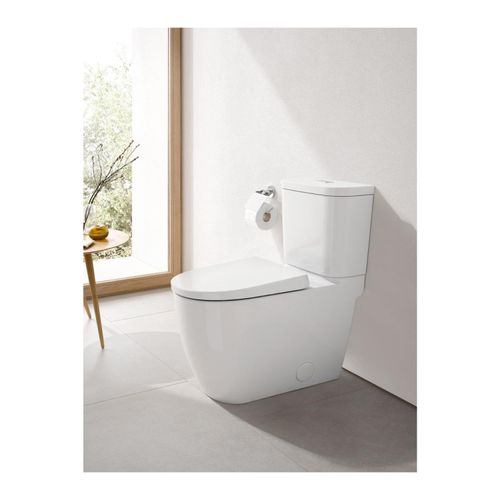 Main product image of Essence 1.28/1.0 Gpf Two-Piece Dual Flush Right Height Elongated Toilet w/ Seat, 39674000