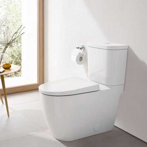 Main product image of Essence 1.28Gpf Two-Piece Right Height Elongated Toilet w/ Seat, Right-Hand Trip Lever, 39676000