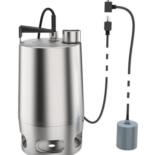 Main product image of AP12 Sump Pump - 1/2 HP, 10ft power cord, 7/16" solids handling (w/ float switch)