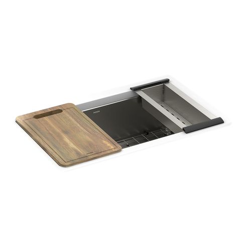 Main product image of 1800 Series 33" X 22" Stainless Steel 18 Gauge Single Bowl Dual Mount Sink, GS181012BUX