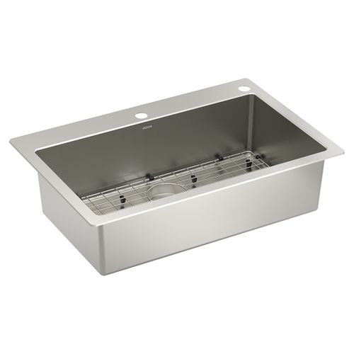 Main product image of 1800 Series 33" X 22" Stainless Steel 18 Gauge Single Bowl Dual Mount Sink, GS181012BUX