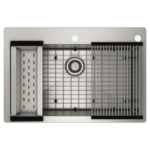 Main product image of 1800 Series 33" X 22" Stainless Steel 18 Gauge Single Bowl Dual Mount Sink, GS181012BUX