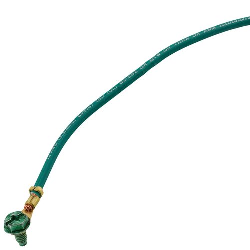 Main product image of 8" Stranded Pigtail, #12 AWG, 10-32 x 3/8" Head Screw and Fork-Tongue Terminal