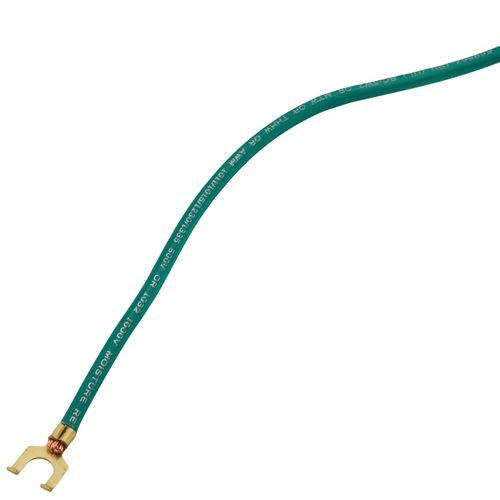 Main product image of 8" Stranded Pigtail, #12 AWG, 10-32 x 3/8" Head Screw and Fork-Tongue Terminal