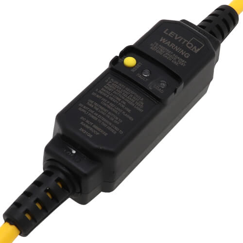 Main product image of Automatic Reset GFCI Device w/ Molded-On NEMA Plug & Triple-Tap Connector, 3' Cord 15A, 120V