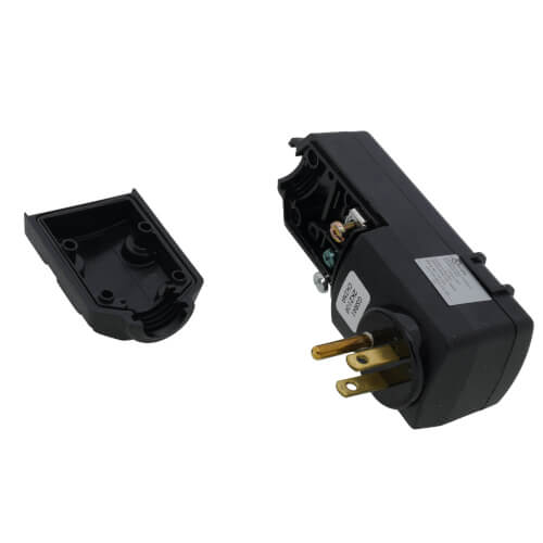 Main product image of Automatic Right-Angle GFCI Plug, 5-15P, Grounded, 15A, 120V