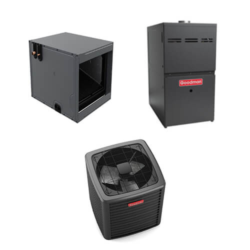Goodman 5 Ton 15.2 SEER2 100,000 BTU 96% AFUE Horizontal Gas System