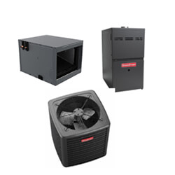 2.5 Ton 14.3 SEER2 80,000 BTU 80% AFUE Horizontal Gas System