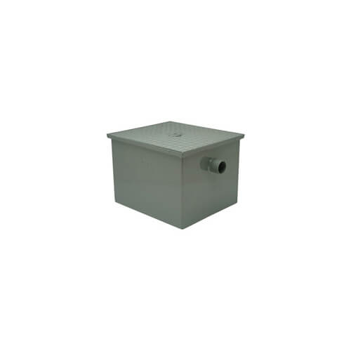 50# Semi Auto Grease Trap w/ Drawoff Valve, 25 gpm (2" Inlet/Outlet)