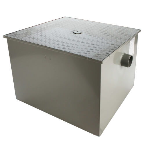 100# Grease Trap, 50gpm, 3" No Hub Connection