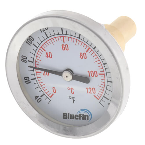 Main product image of 2" Thermometer w/ 1/2" Sweat Connection (32-Degree (F) to 250-Degree (F))