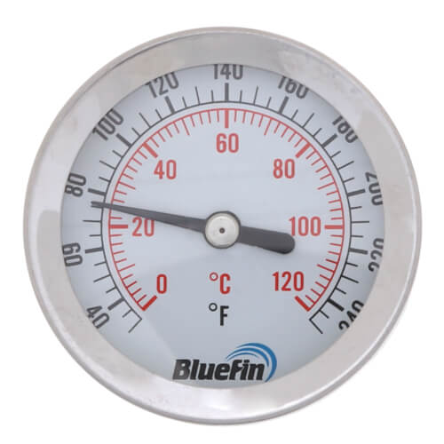 Main product image of 2" Thermometer w/ 1/2" Sweat Connection (32-Degree (F) to 250-Degree (F))