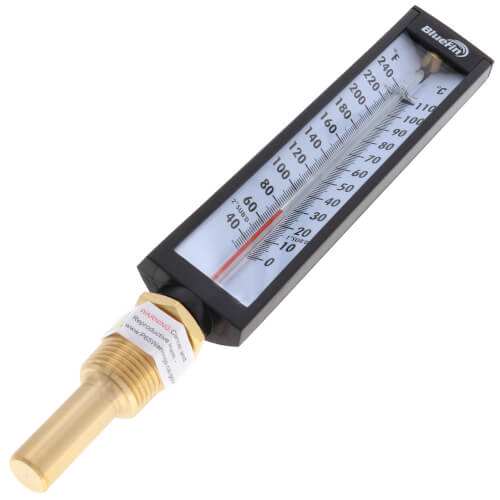 Main product image of 5" Straight Thermometer with Thermowell (30-Degree (F) to 240-Degree (F))