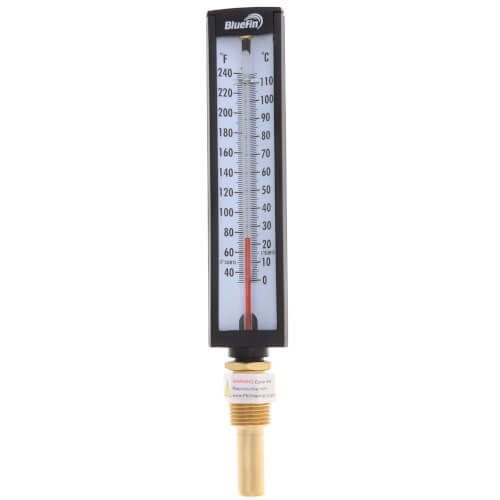 Main product image of 5" Straight Thermometer with Thermowell (30-Degree (F) to 240-Degree (F))