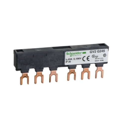 Main product image of Linergy FT Comb Busbar (63A, 2 tap-offs, 45 mm Pitch)