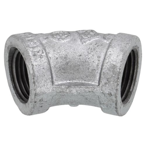Main product image of 1/2" Galvanized Malleable 45-Degree Elbow