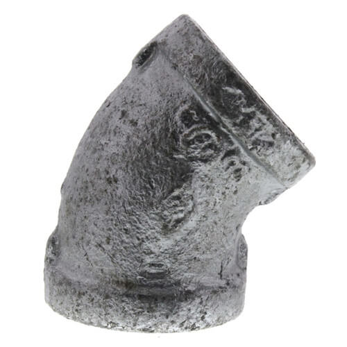 Main product image of 3/4" Galvanized Malleable 45° Elbow