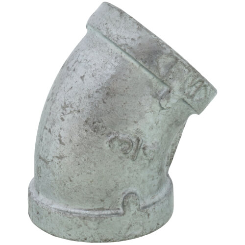 Main product image of 3/4" Galvanized Malleable 45-Degree Elbow