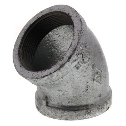 Main product image of 2" Galvanized Malleable 45° Elbow