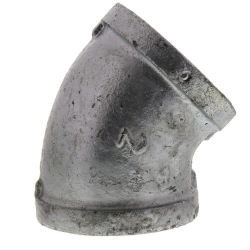 Main product image of 2" Galvanized Malleable 45° Elbow