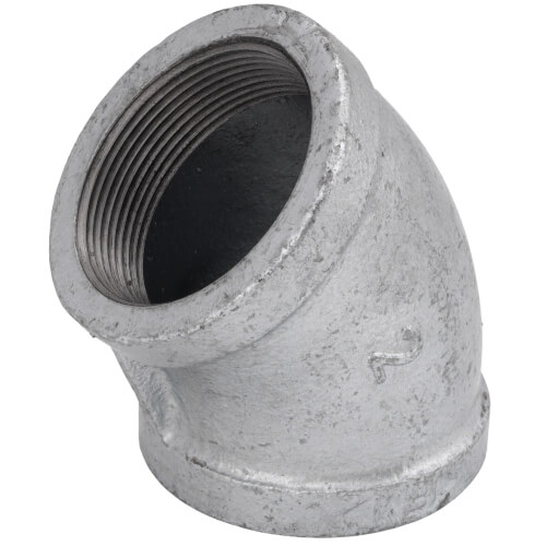 Main product image of 2" Galvanized Malleable 45-Degree Elbow