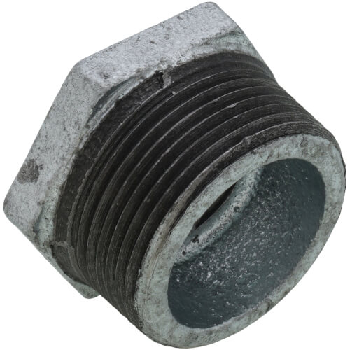 Main product image of 1-1/4" x 3/4" Galvanized Malleable Hex Bushing