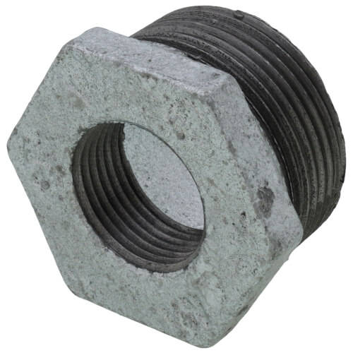 Main product image of 1-1/4" x 3/4" Galvanized Malleable Hex Bushing