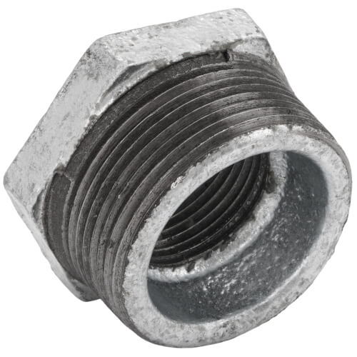 Main product image of 1-1/2" x 1" Galvanized Malleable Hex Bushing