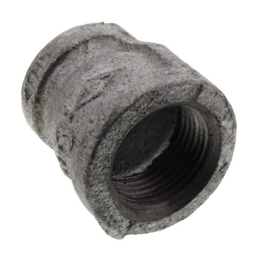 Main product image of 3/4" x 1/2" Galvanized Malleable Reducing Coupling