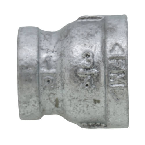 Main product image of 3/4" x 1/2" Galvanized Malleable Reducing Coupling