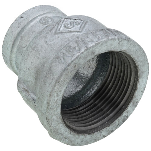 Main product image of 1-1/4" x 3/4" Galvanized Malleable Reducing Coupling