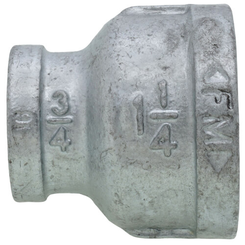 Main product image of 1-1/4" x 3/4" Galvanized Malleable Reducing Coupling