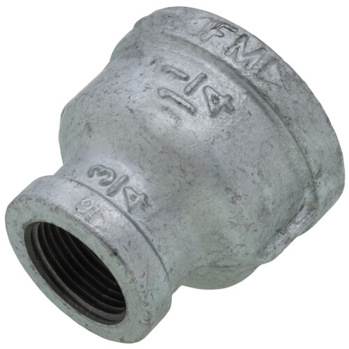 Main product image of 1-1/4" x 3/4" Galvanized Malleable Reducing Coupling