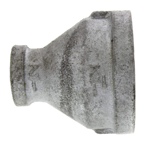 1-1/2" x 1/2" Galvanized Malleable Reducing Coupling