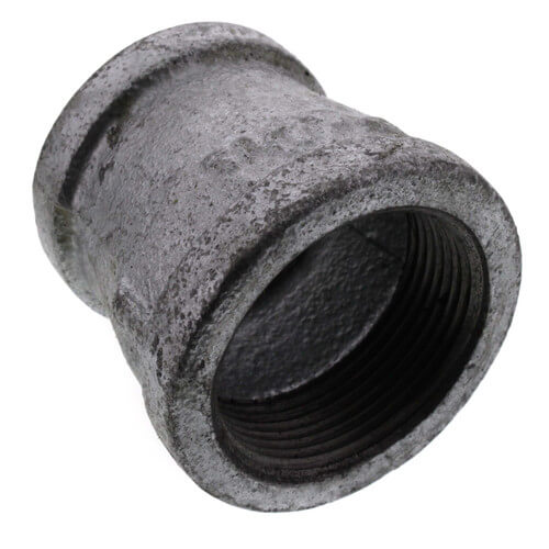 Main product image of 1-1/2" x 1-1/4" Galvanized Malleable Reducing Coupling