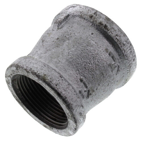 Main product image of 1-1/2" x 1-1/4" Galvanized Malleable Reducing Coupling