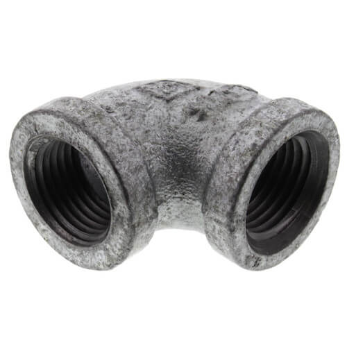1/2" Galvanized Malleable 90° Elbow
