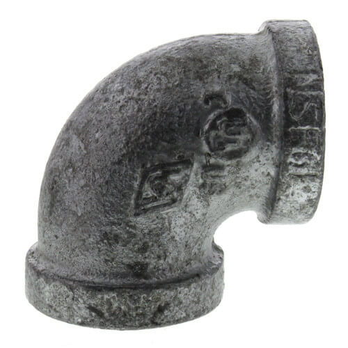 1/2" Galvanized Malleable 90° Elbow